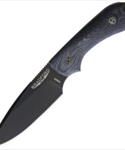 Bradford Knives BRAD3FE101B Guardian 3D Black DLC Bohler N690 Blade with Black Canvas Micarta Handle