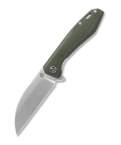 QSP Pelican QSP118E1 Linerlock Knife Green Linen Micarta Handle