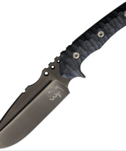 Wander Tactical WTK09 Uro Black Sculpted Micarta Handle Tactical Fixed Blade