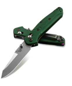 Benchmade 945 Mini Osborne AXIS Lock Knife Green (2.9" Satin)