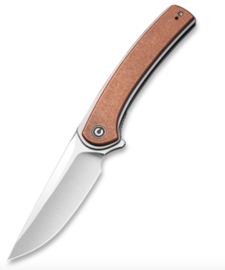 We Knife  - CIVIVI Asticus Liner Lock Knife Stonewashed Copper Handle (3.80” Satin D2)