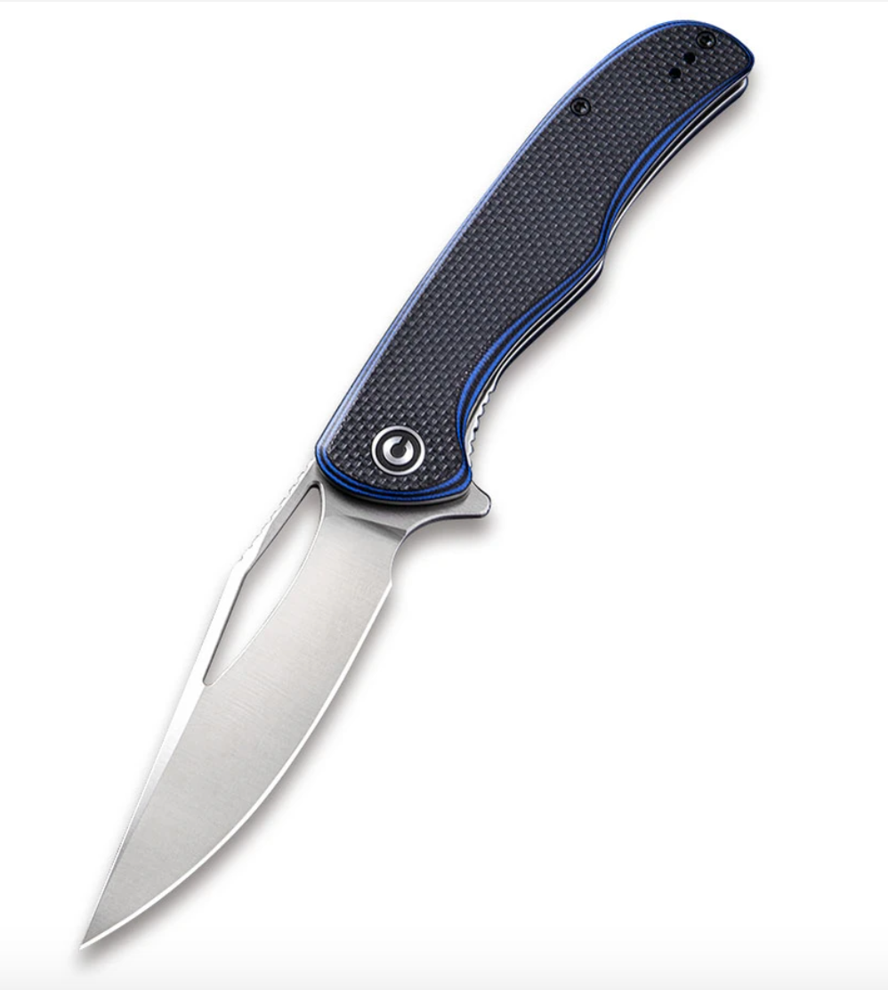 We Knife - CIVIVI Black Layered G10 Handle with a Coarse Texture (3.7'' Satin D2)