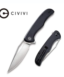 We Knife  - CIVIVI Shredder Liner Lock Knife Black Coarse G10 Handle (3.7'' Satin D2)
