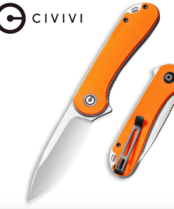 We Knife - CIVIVI Elementum Flipper Knife Orange G10 Handle (2.96'' Satin D2)
