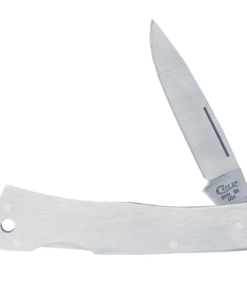 Case Brushed Stainless Steel Executive Lockback Lanyard Hole (0004) M1059L SSG