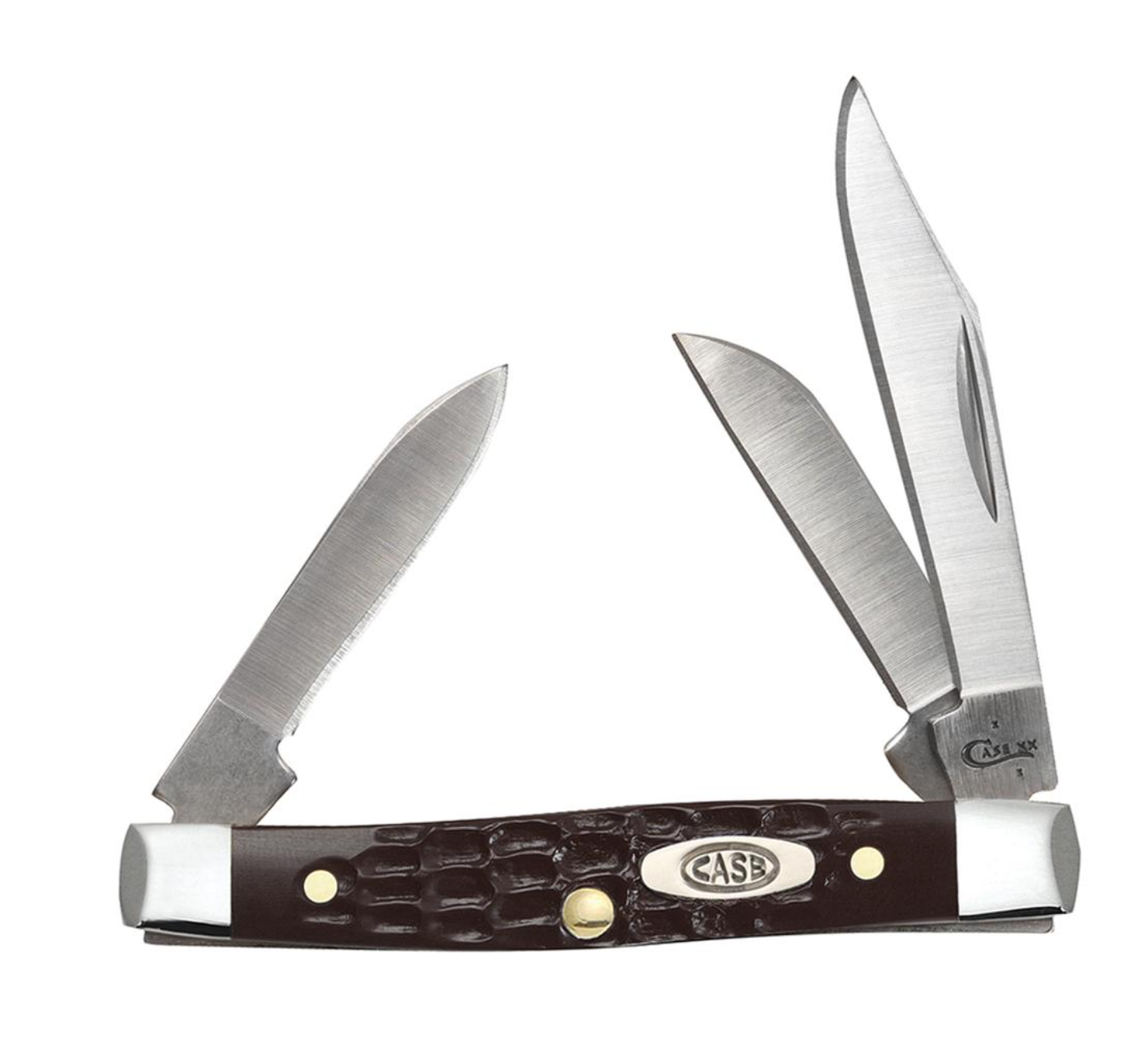 Case Brown Synthetic Small Stockman Pocket Knife (00081)