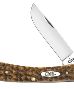 Case Amber Bone Peach Seed Jig Sod Buster Jr® Pocket Knife (00245)