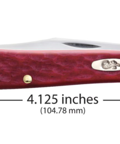 Case Dark Red Bone Standard Jig Chrome Vanadium Slimline Trapper  (06982)