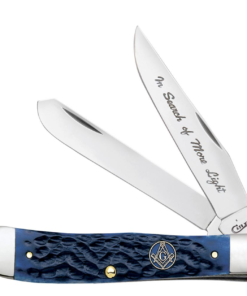 Case Masonic Gift Tin Standard Jig Blue Bone Trapper (01058)