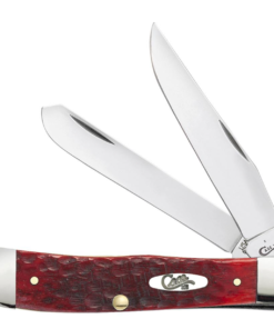 Case Dark Red Bone Standard Jig Chrome Vanadium Trapper   (06984)