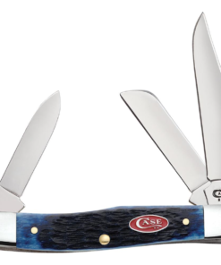 Case Navy Blue Bone Rogers Jig Medium Stockman (07049)