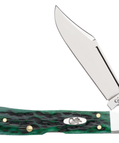 Case Pocket Worn® Bermuda Green Bone Peach Seed Jig Mini CopperLock® (09723)