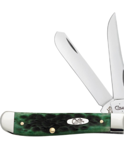 Case Pocket Worn® Bermuda Green Bone Peach Seed Jig Mini Trapper (09772)