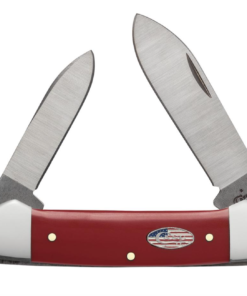 Case American Workman Red Synthetic Canoe Pocket Knife  (CASE13455)