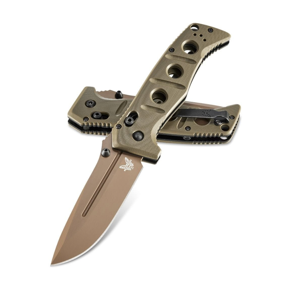 Benchmade 275FE-2 Adamas AXIS Lock Knife Olive G-10 (3.8" FE )