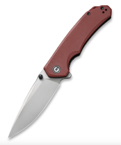 We Knife - Civivi Brazen Filpper Knife - Burgundy G10 Handle