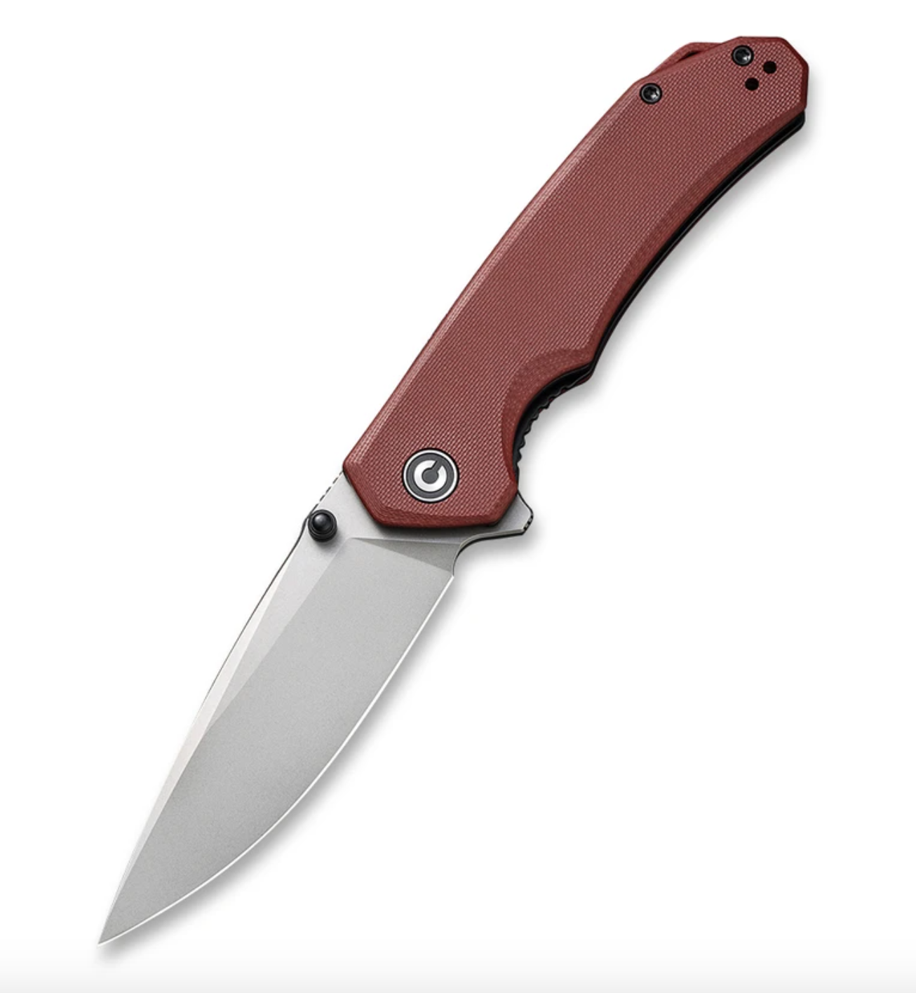 We Knife - Civivi Brazen Filpper Knife - Burgundy G10 Handle