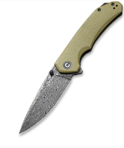 We Knife - Civivi Brazen Filpper Knife - Olive Micarta Handle Handle