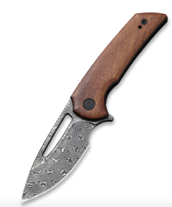 We Knife - CIVIVI Odium Damascus Black Blade with Cuibourtia Wood Handles