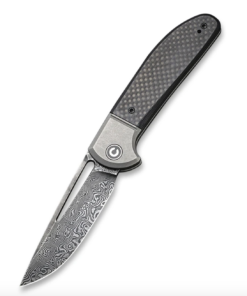 We Knife - Civivi Trailblazer XL Slip Joint Knife Twill Carbon Fiber Overlay On Black G10 On Gray Stainless Steel Handle