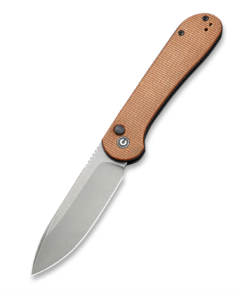 We Knife - Civivi Button Lock Elementum -Brown Micarta Handle
