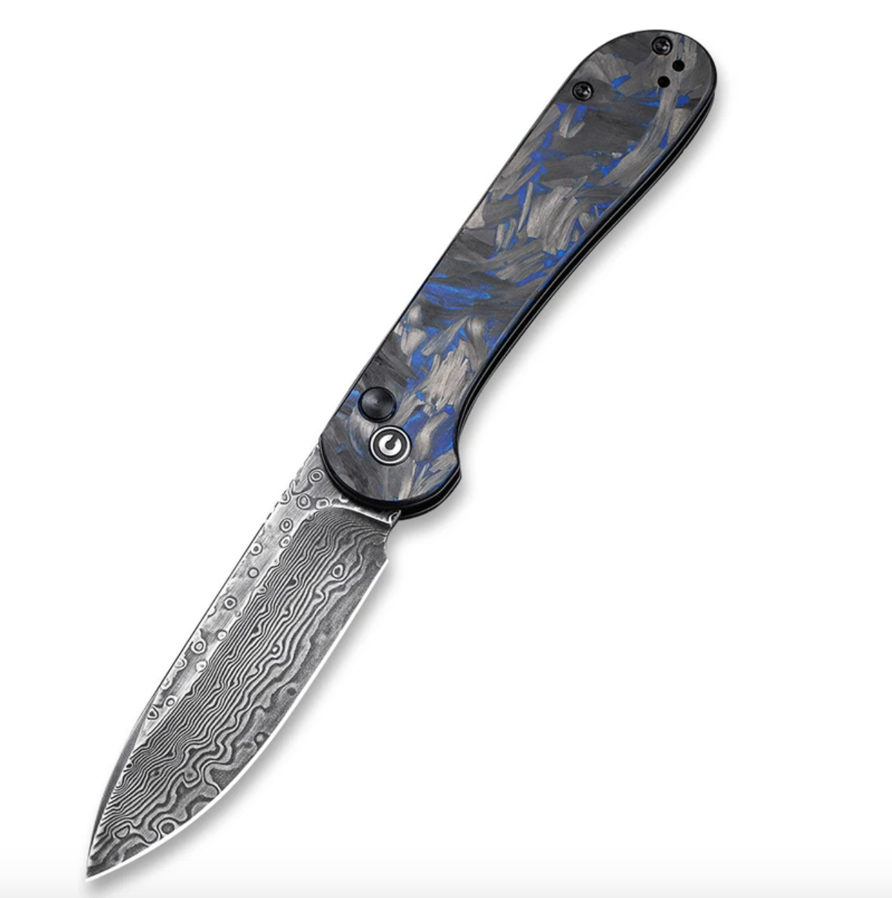We Knife - Civivi Button Lock Elementum -Carbon Fiber Blue Handle Handle