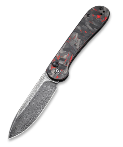We Knife - Civivi Button Lock Elementum -Carbon Fiber Red Handle Handle