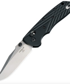 Hogue Knives HOGK24279 Deka Manual Folder Clip Point Blade Tumbled Finish Solid Black G10 Frame
