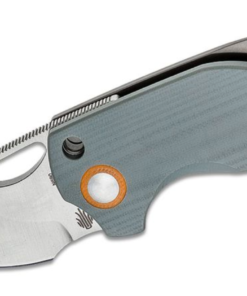 Kizer V2561N1 Vanguard Catshark Detent Lock Front Flipper Knife Satin Drop Point Blade Gray G10 and Titanium Handles