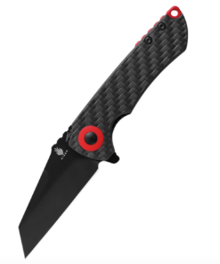 Kizer V3508A1 Mini Critical Knife Black Carbon Fiber Handle CPM3V Plain Black Blade