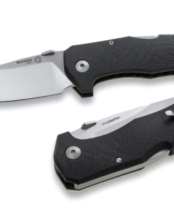 Lionsteel LSTTM1CS TM1 CS Lockback Carbon Fiber Handle with Satin Finish Blade