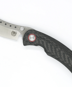 Red Horse Knife Works Hell Razor P Series with Carbon Fiber Handles/ Stonewash Blade
