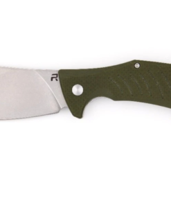 REVO Knives Ness Stonewashed Blade with Dark Earth(OD Green) G10 Handles Liner Lock Knife