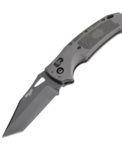 SIG Sauer by Hogue HOGK36362 K320 Tactical Manual Folder Black Cerakote Finish Tanto Blade with Grey Polymer Frame Handles