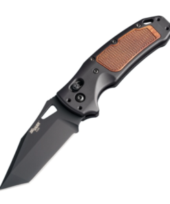 SIG Sauer by Hogue HOGK36367 K320 AXG Classic Manual Folder Black Cerakote Finish Tanto Blade with Matte Black Aluminum Frame/ Heritage Walnut Wood Insert Handles