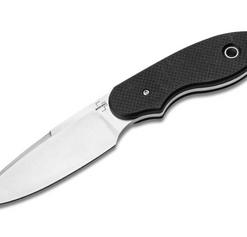 Boker Knives Boker Plus 02BO097 Trailmate Fixed Blade Satin Blade with Black G10 Handles