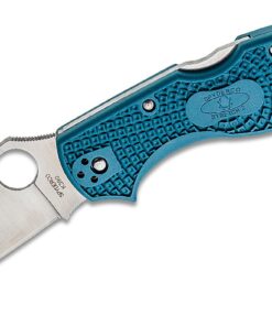 Spyderco C90FP2K390 Stretch 2 Lightweight Lockback Knife Blue FRN (3.4" Satin)
