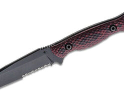 Toor Knives Serpent Venom Fixed Blade/ Shadow Black Tanto Combo Blade with Red/Black G10 Handles(Dealer Exclusive)