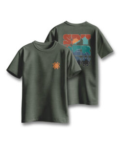 Spyderco Heather Green T-shirt Spyderco-themed mountain graphic TS06HGR_4XL