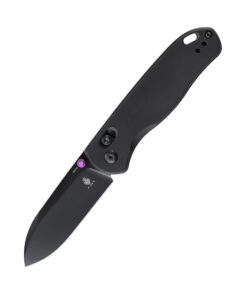 Kizer V3619C2 Vanguard Drop Bear Clutch Lock Folder Black Plain Blade with Black Aluminum Handles