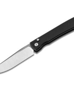 Boker Knives Boker BOK110074 Urban Trapper Automatic Satin Blade with Black Aluminum Handles
