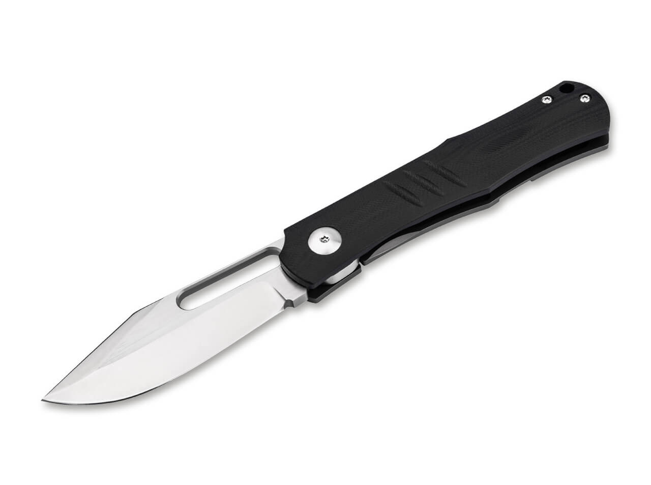 Boker Knives Boker Plus 01BO975 Sliplock Pocket Knife Satin Blade with Black G10 Handles