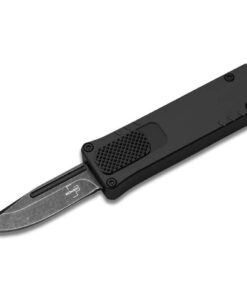 Boker Knives Boker Plus 06EX266 USB 2.0 Auto OTF Black Stonewashed Blade with Black Stonewash Aluminum Handles