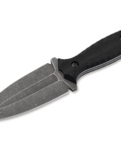 Boker Knives Boker Plus 02BO118 W1 Fixed Blade VG-10 Black Blade with Black G10 Handles