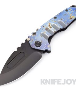 Medford Knives Praetorian "T" CPM 20CV PVD Drop Point Blade with Flamed Blues "Starry Night" Handles/ PVD Spring/ PVD HW/ Flamed Blues Clip KJ Exclusive
