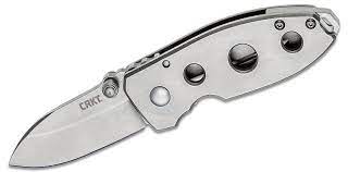 CRKT 2491 Squid Stonewash Blade with Stainless Steel Handles