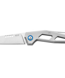 MKM Maniago Knives Edge EG-T Folding Knife/ M390 Satin Blade with GR.5 Sand Blasted Titanium Handles