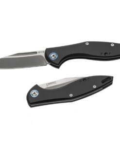 MKM Maniago Knife Makers Fara MY01-A Folding Knife/ M390 Satin Blade with Black Aluminum Handle