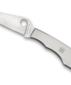 Spyderco C138P Grasshopper SlipJoint PlainEdge Blade with Stainless Handles
