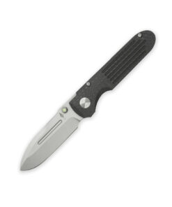 Terrain 365 T365-10509 Invictus ATC CF Framelock Folder Terravantium Blade with Grooved Carbon Fiber/ Titanium Handles and Hardware